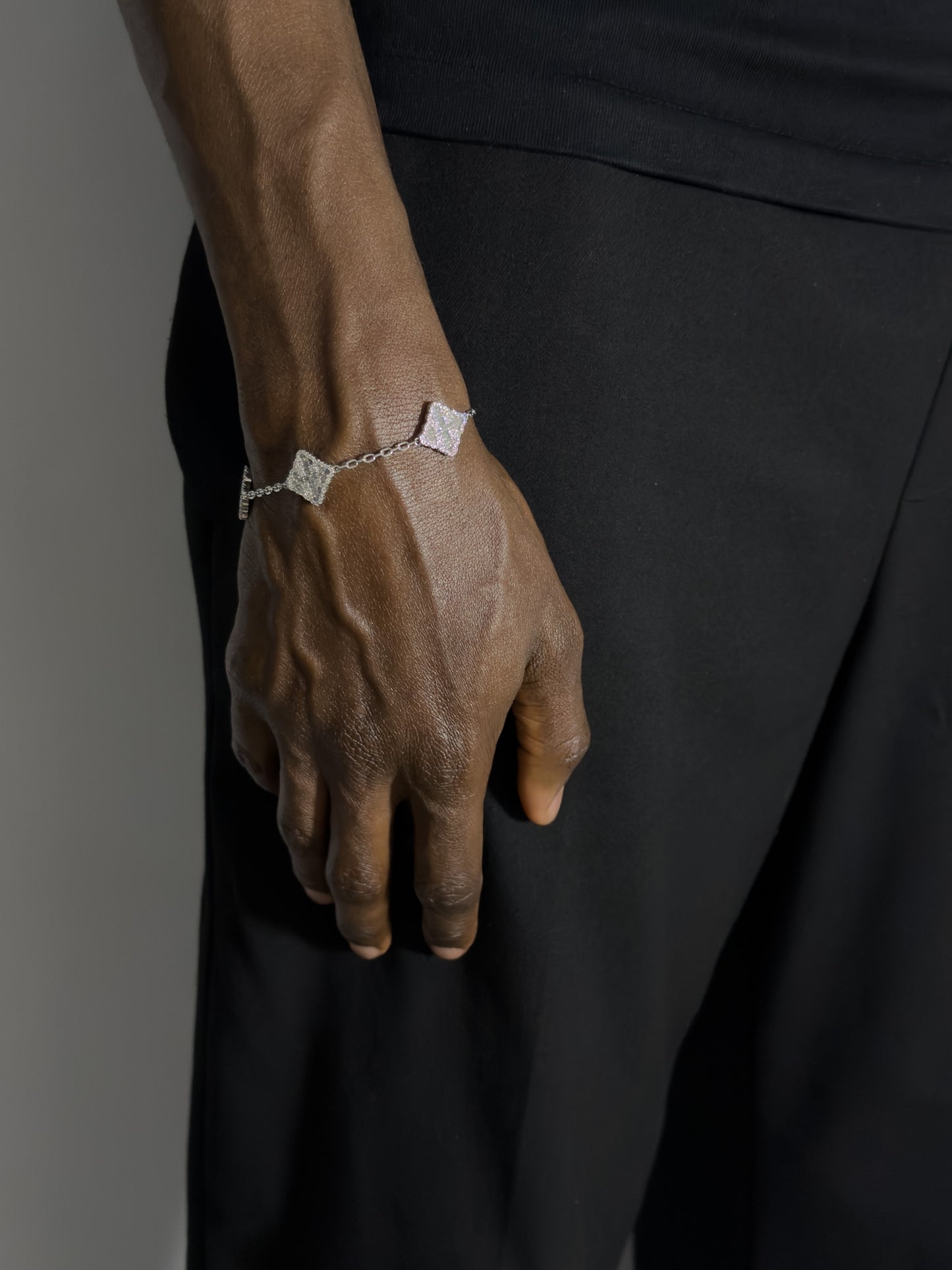 ICED CLOVER BRACELET